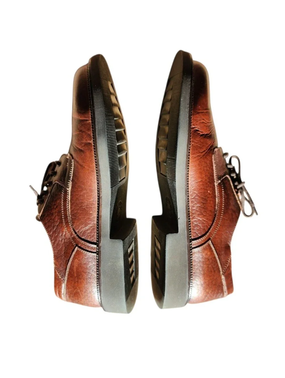 Vintage H.S. Trask Men's Dark Brown Leather Derby Shoes - Lace-Up Oxford Office